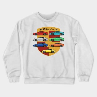 supercar 911 turbo s 992 all colors Crewneck Sweatshirt